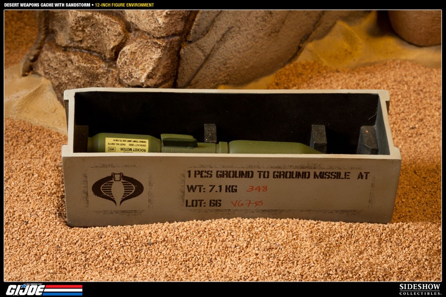 G.I. Joe Desert Weapons Cache with Sandstorm Sixth Scale Figure Accessory  View 5