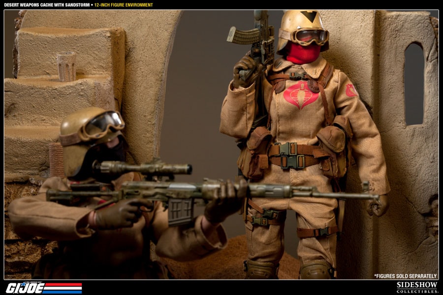 G.I. Joe Desert Weapons Cache with Sandstorm Sixth Scale Figure Accessory  View 7