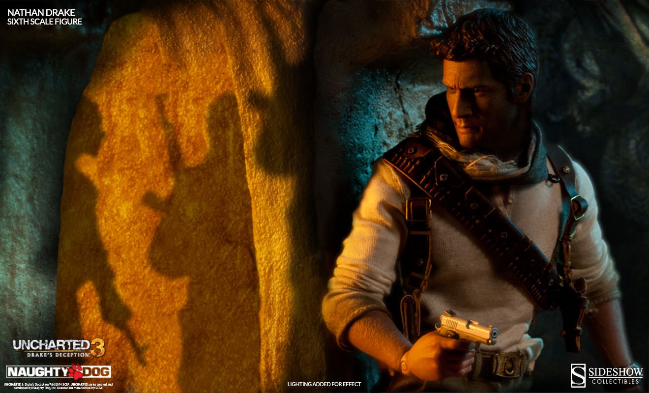 Uncharted Treasure Hunter Nathan Drake Explores Iron Studios