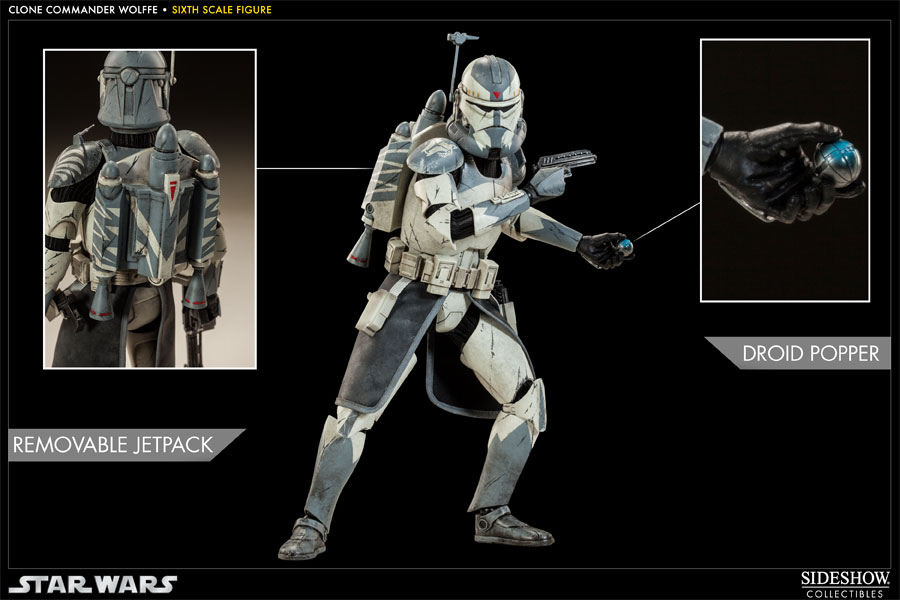 Star Wars Clone Commander Wolffe Sixth Scale Figure by