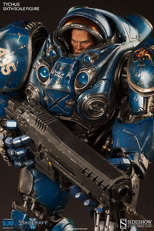サイドショウスタークラフト2タイカス1/6 Rare Sideshow Starcraft 2 1/6 Scale Tychus Figure Brand New