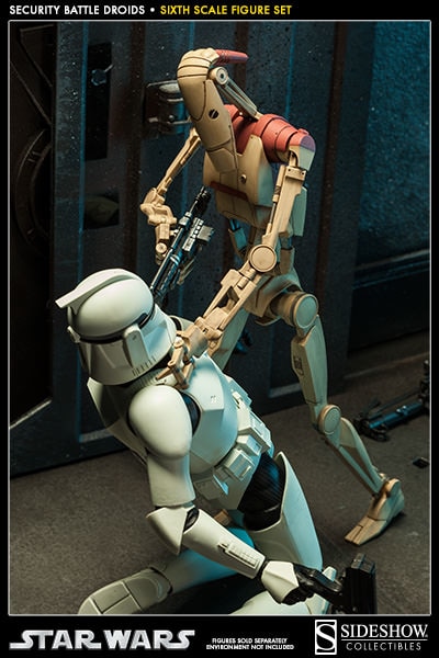 Star Wars Security Battle Droids Sixth Scale Figure by Sides