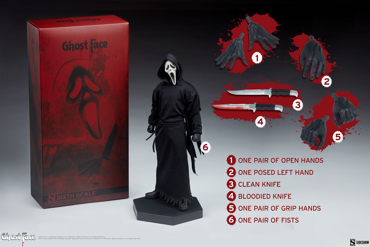 Ghost Face® Sixth Scale Figure by Sideshow Collectibles | Sideshow