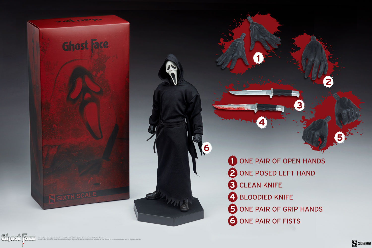 Ghost Face® Sixth Scale Figure by Sideshow Collectibles | Sideshow