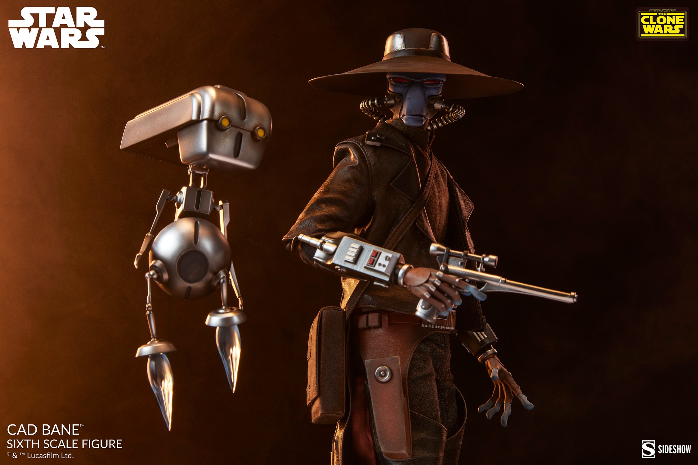Star Wars Cad Bane Sixth Scale Figure  (Prototype Shown) View 3