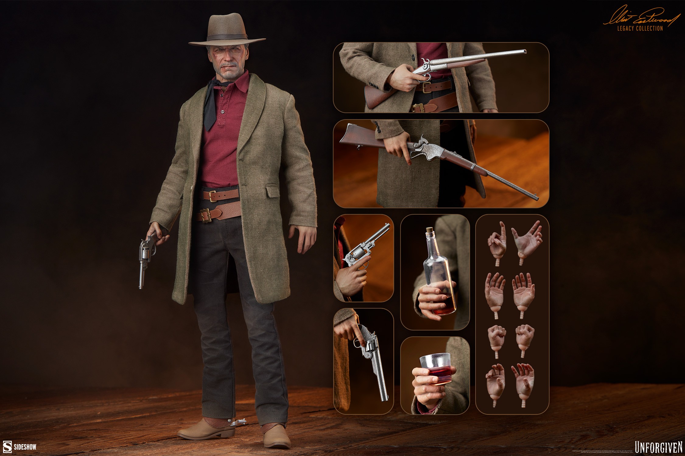 Clint Eastwood William Munny Sixth Scale Figure  (Prototype Shown) View 5