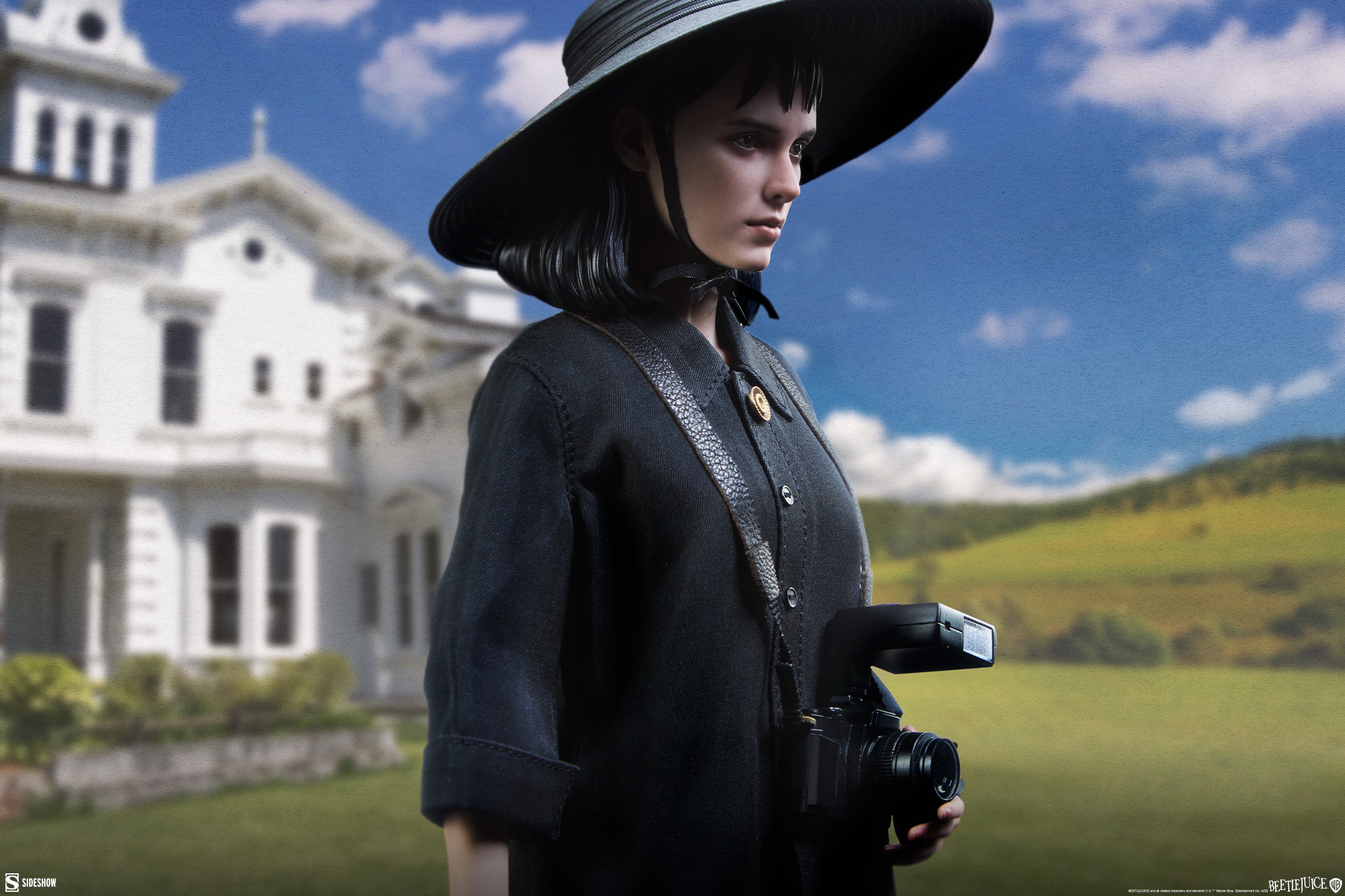 lydia beetlejuice black dress Solid Sleeveless Prairie Dress main image 0