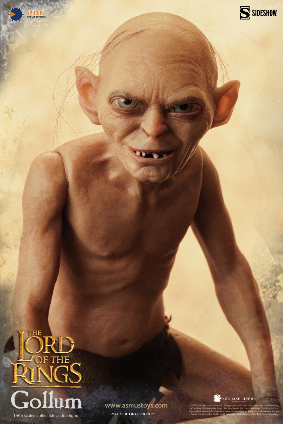 The Lord of the Rings Gollum Sixth Scale Figure  (Prototype Shown) View 9