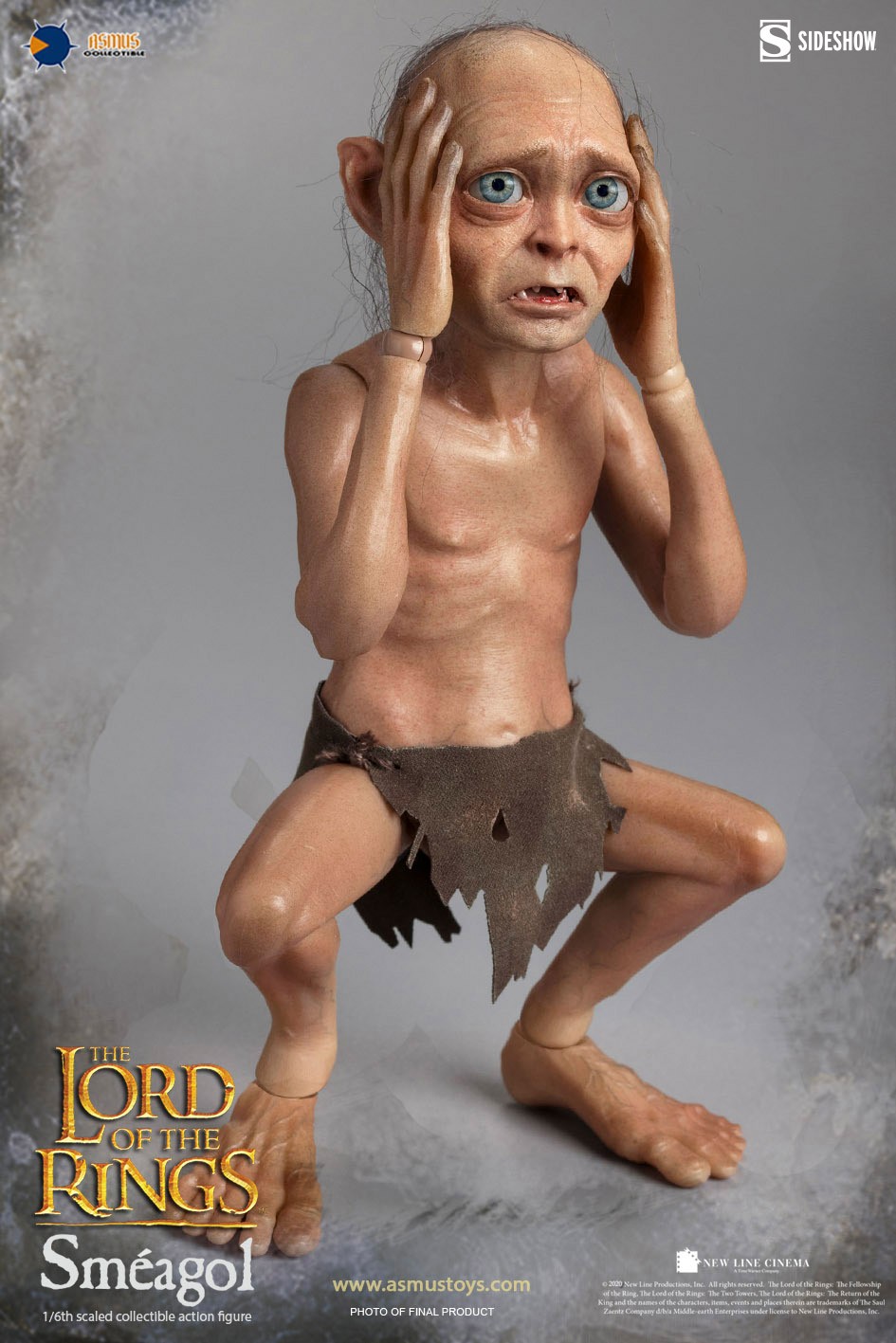 The Lord of the Rings Sméagol Sixth Scale Figure  (Prototype Shown) View 4