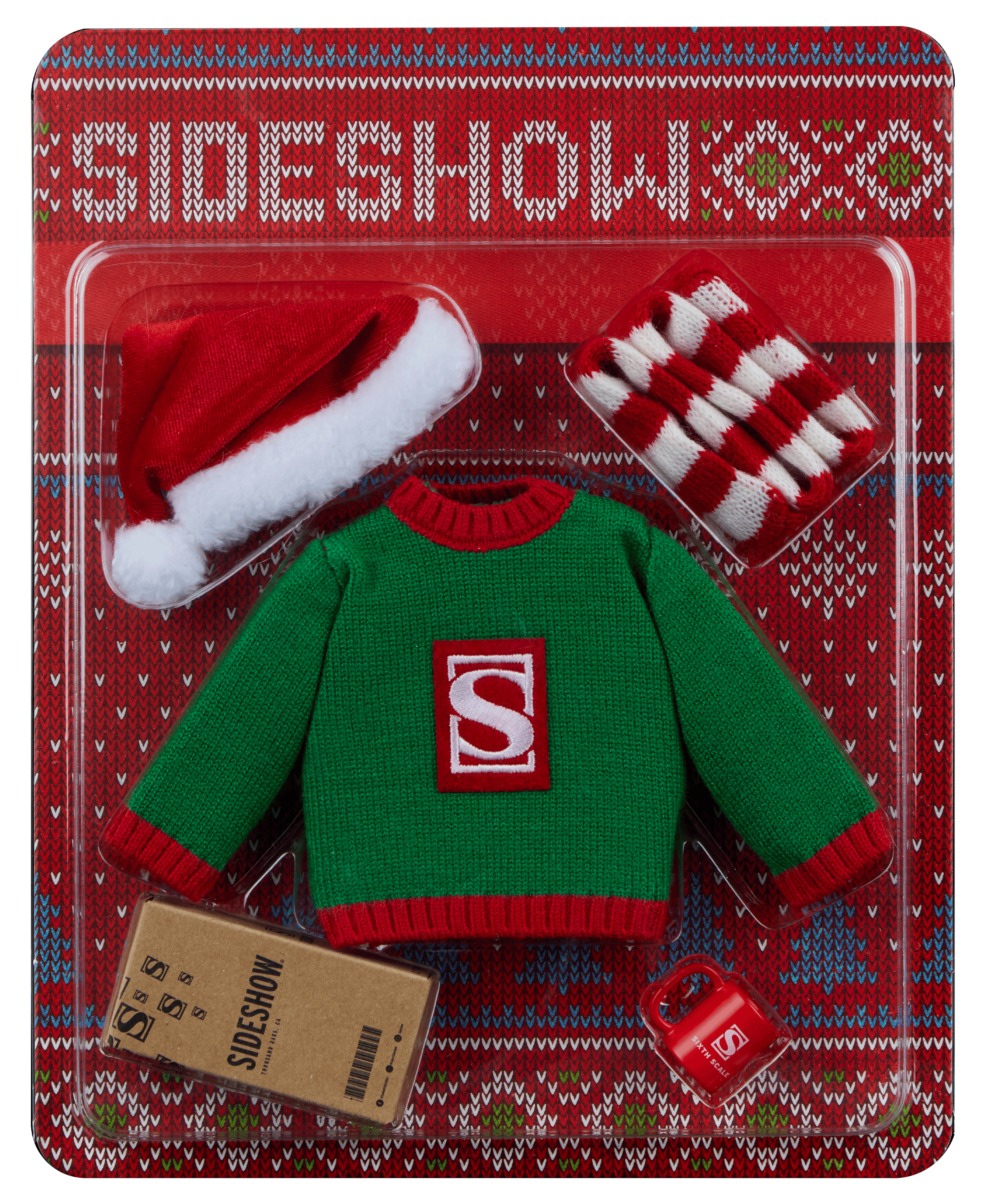 Sideshow Collectibles Sideshow Holiday Sweater Set Sixth Scale Figure Accessory  (Prototype Shown) View 7
