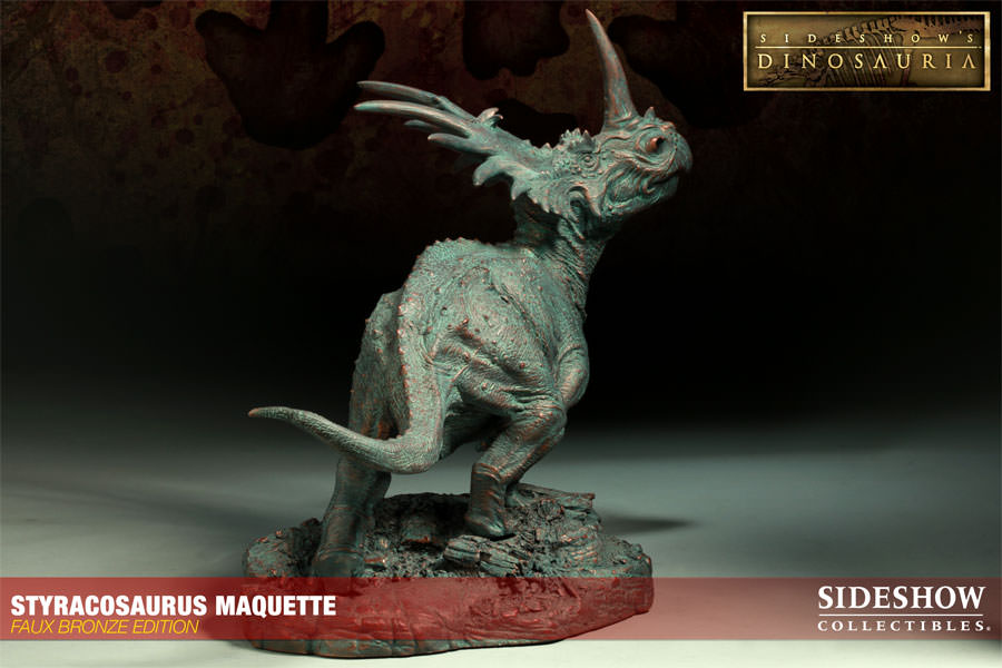 Dinosauria Styracosaurus - Faux Bronze Edition Maquette  View 1