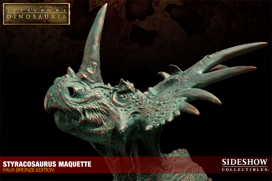 Dinosauria Styracosaurus - Faux Bronze Edition Maquette  View 9