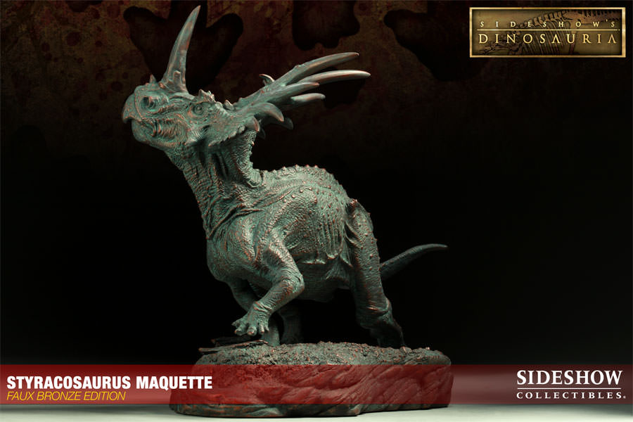 Dinosauria Styracosaurus - Faux Bronze Edition Maquette  View 11