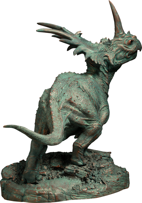 Dinosauria Styracosaurus - Faux Bronze Edition Maquette  View 12