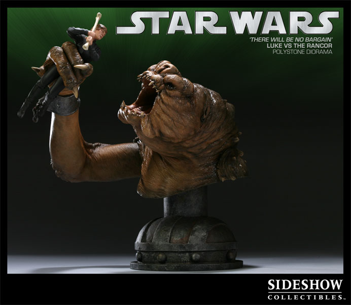 Star Wars There will be no Bargain - Luke VS Rancor Polystone Diorama  Collector Edition View 1
