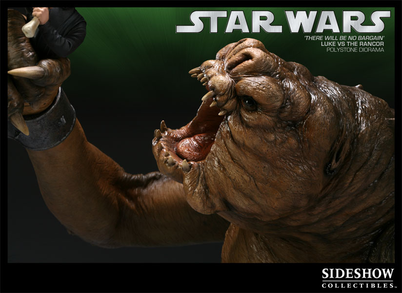 Star Wars There will be no Bargain - Luke VS Rancor Polystone Diorama  Collector Edition View 4
