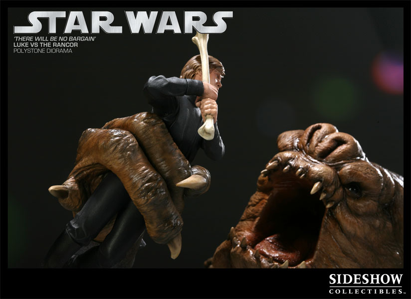 Star Wars There will be no Bargain - Luke VS Rancor Polystone Diorama  Collector Edition View 10