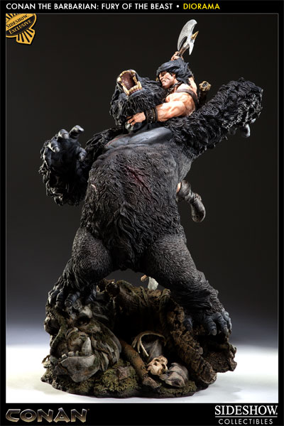 SF・ファンタジー・ホラー SIDESHOW CONAN FURY OF THE BEAST  STATUE