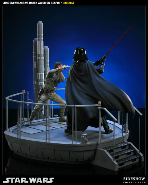 Star Wars I Am Your Father - Luke Skywalker VS Darth Vader on Bespin Polystone Diorama  View 7