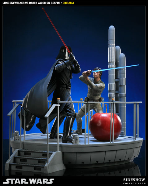 Star Wars I Am Your Father - Luke Skywalker VS Darth Vader on Bespin Polystone Diorama  View 9