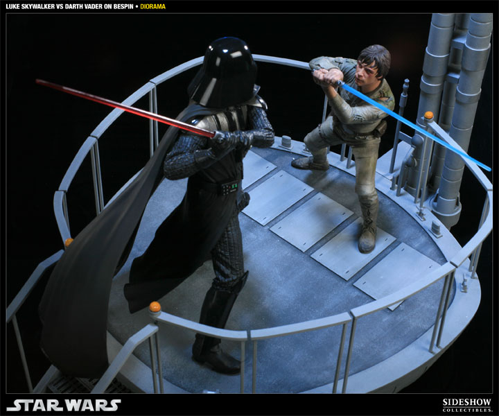Star Wars I Am Your Father - Luke Skywalker VS Darth Vader on Bespin Polystone Diorama  View 11