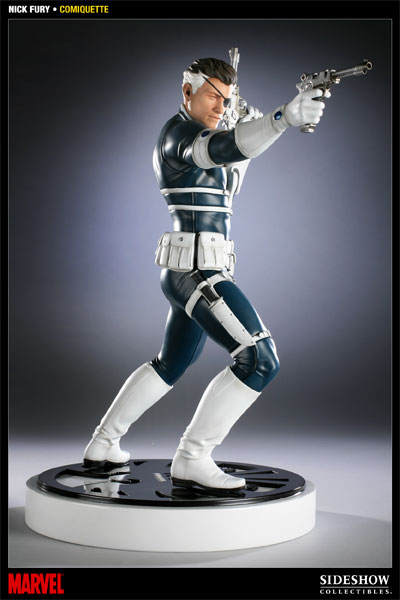 Marvel Nick Fury Polystone Statue  Collector Edition View 6
