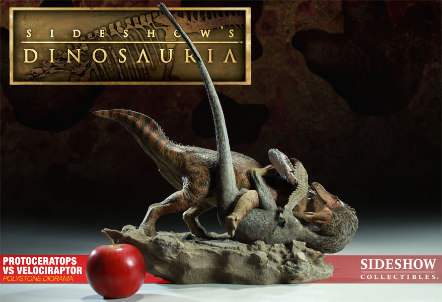 Dinosauria Protoceratops VS Velociraptor Polystone Diorama  Collector Edition View 3