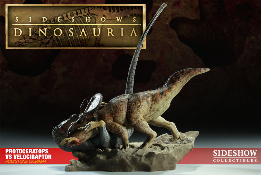 Dinosauria Protoceratops VS Velociraptor Polystone Diorama  Collector Edition View 5