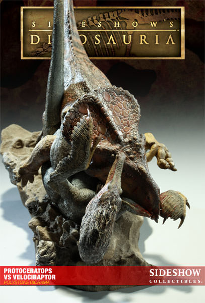 Dinosauria Protoceratops VS Velociraptor Polystone Diorama  Collector Edition View 8