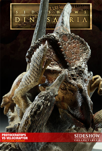 Dinosauria Protoceratops VS Velociraptor Polystone Diorama  Collector Edition View 11
