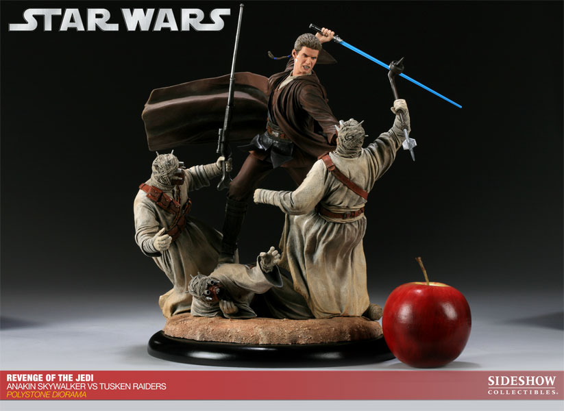 Star Wars Revenge of the Jedi - Anakin Skywalker VS Tusken Raiders Polystone Diorama  Collector Edition View 7