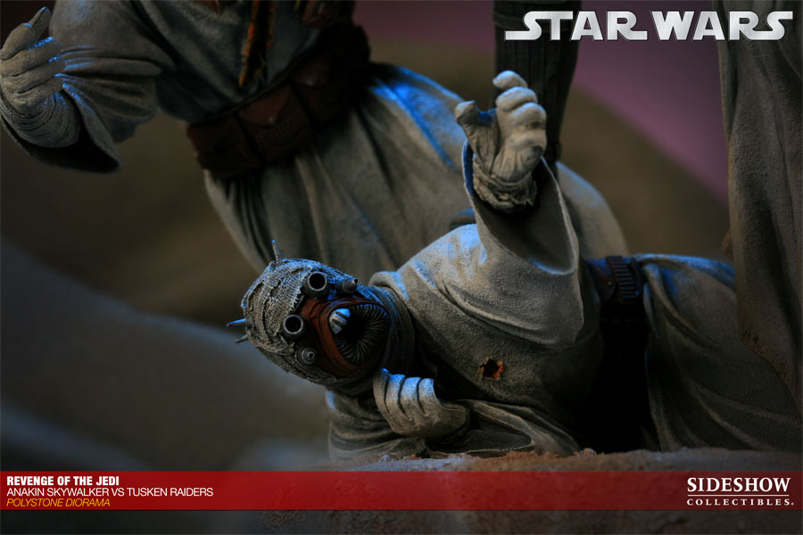 Star Wars Revenge of the Jedi - Anakin Skywalker VS Tusken Raiders Polystone Diorama  Collector Edition View 13