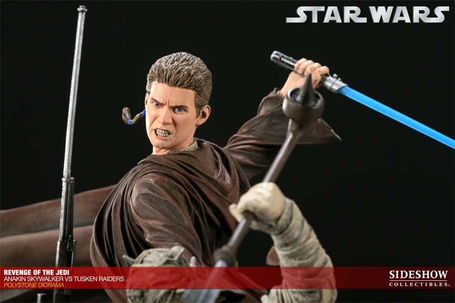 Star Wars Revenge of the Jedi - Anakin Skywalker VS Tusken Raiders Polystone Diorama  Collector Edition View 16