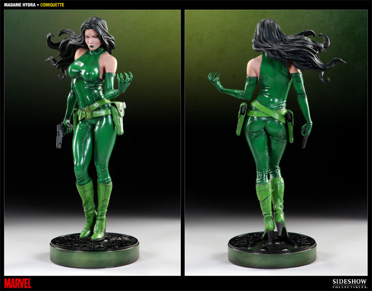✦ MADAME HYDRA COMIQUETTE SIDESHOW Marvel Madame Hydra Polystone Statue by Sideshow Collectibles