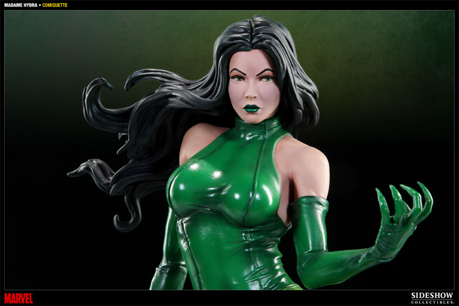 ✦ MADAME HYDRA COMIQUETTE SIDESHOW Marvel Madame Hydra Polystone Statue by Sideshow
