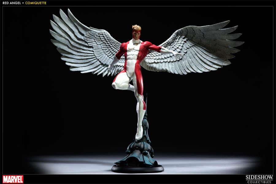 Marvel Red Angel Polystone Statue  View 1