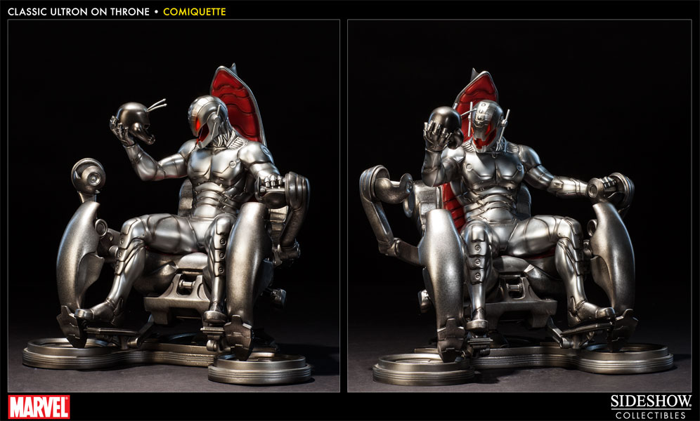 ランキング第1位 Classic Marvel Ultron Sideshow by Statue Polystone Throne on アメコミ