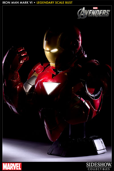 アイアンマン2 マークVI 1/4 BUST Marvel Iron Man - Mark VI Legendary Scale™ Bust by Sideshow