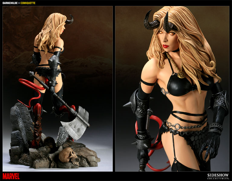 Marvel Darkchilde Polystone Statue  Collector Edition View 3