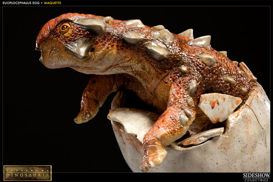 Dinosauria Euoplocephalus in Egg Maquette  View 6