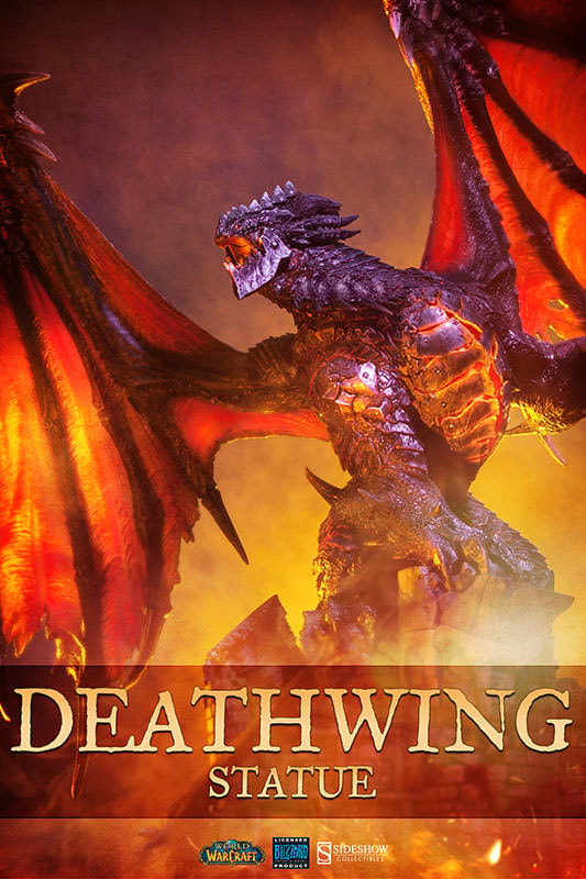 World of Warcraft Deathwing Polystone Statue by Sideshow Col