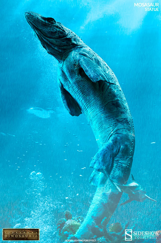 Dinosauria Mosasaur Statues  (Prototype Shown) View 1