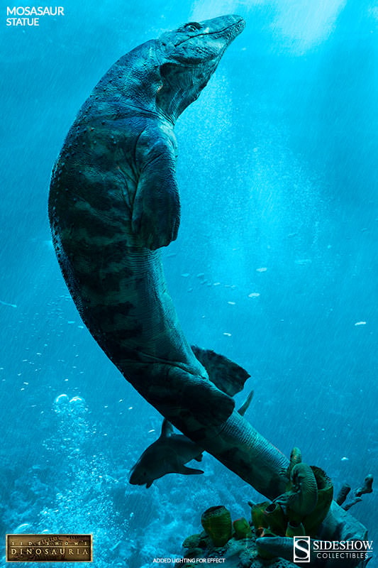 Dinosauria Mosasaur Statues  (Prototype Shown) View 2