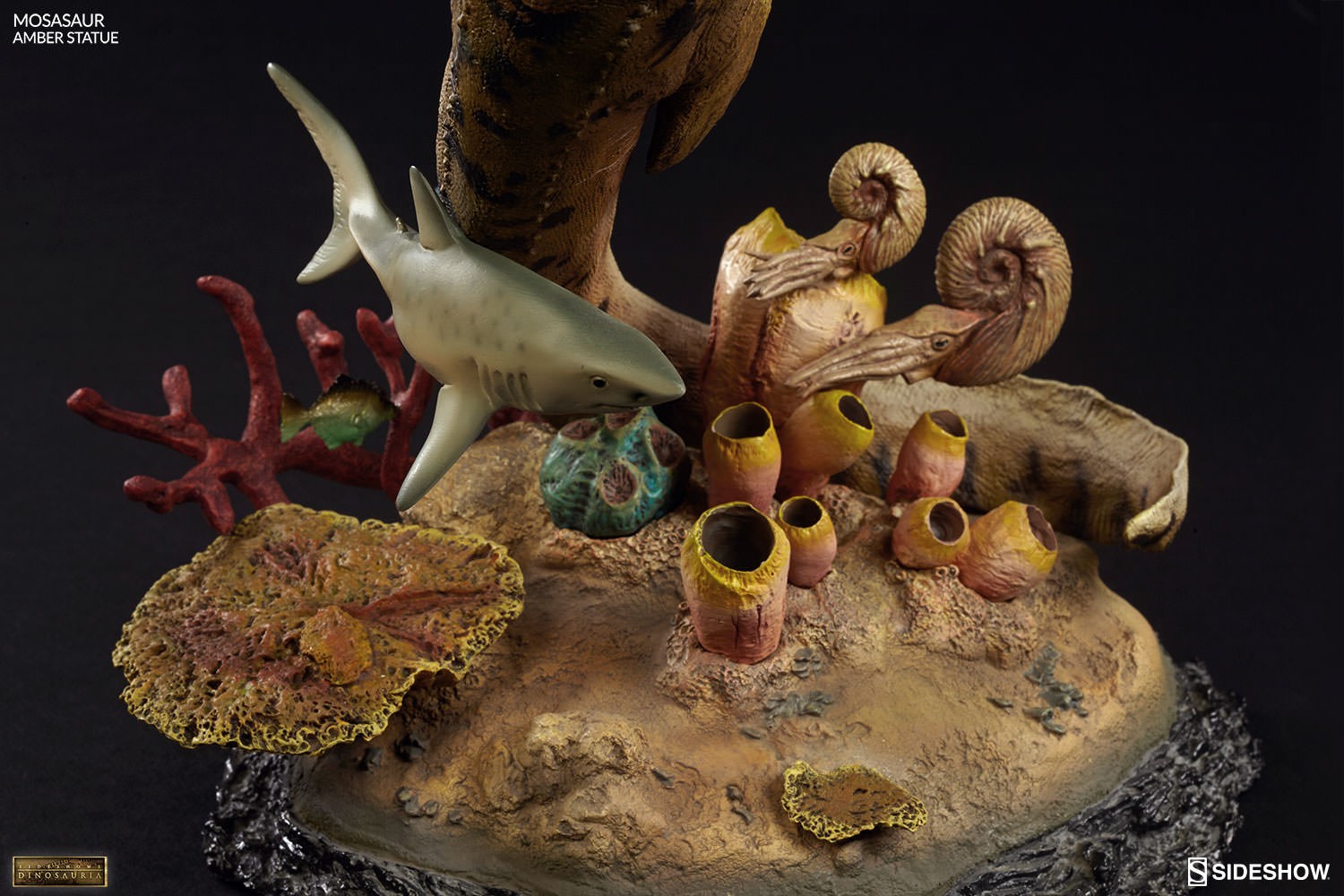 Dinosauria Mosasaur Amber Statues  View 14