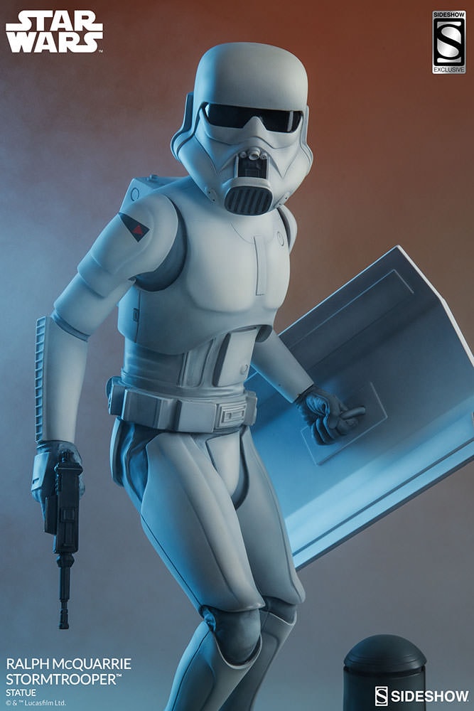 Star Wars Ralph McQuarrie Stormtrooper Statues  Exclusive Edition View 4