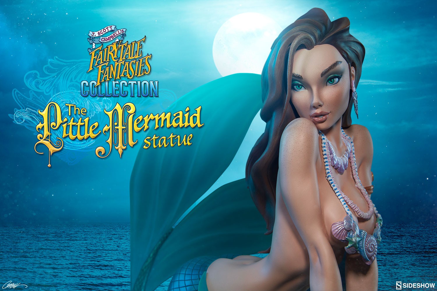 J Scott Campbell The Little Mermaid Statues  Exclusive Edition View 1