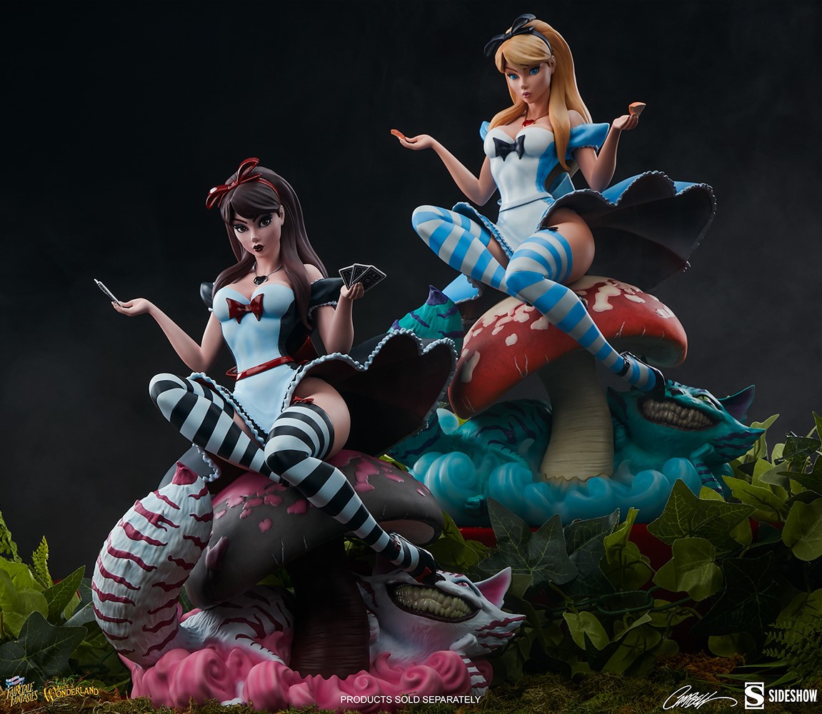 Sideshow Collectibles J. Scott Campbell Fairytale Fantasies Collection Alice  in Wonderland Statue - US