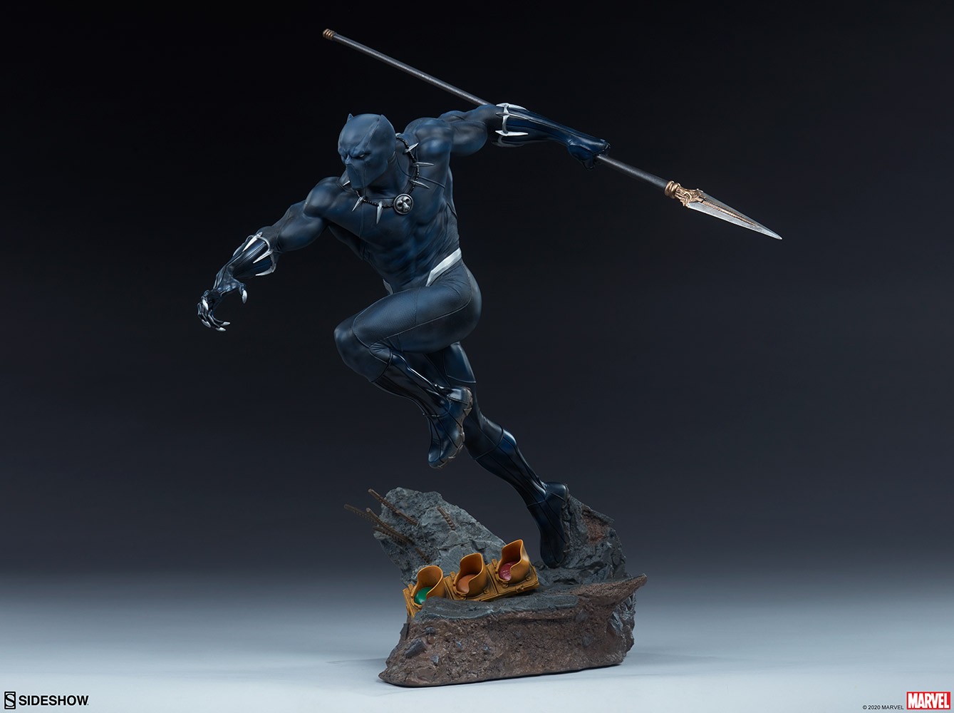 から厳選した Assemble Avengers Panther Black Marvel Statue Sideshow by その他