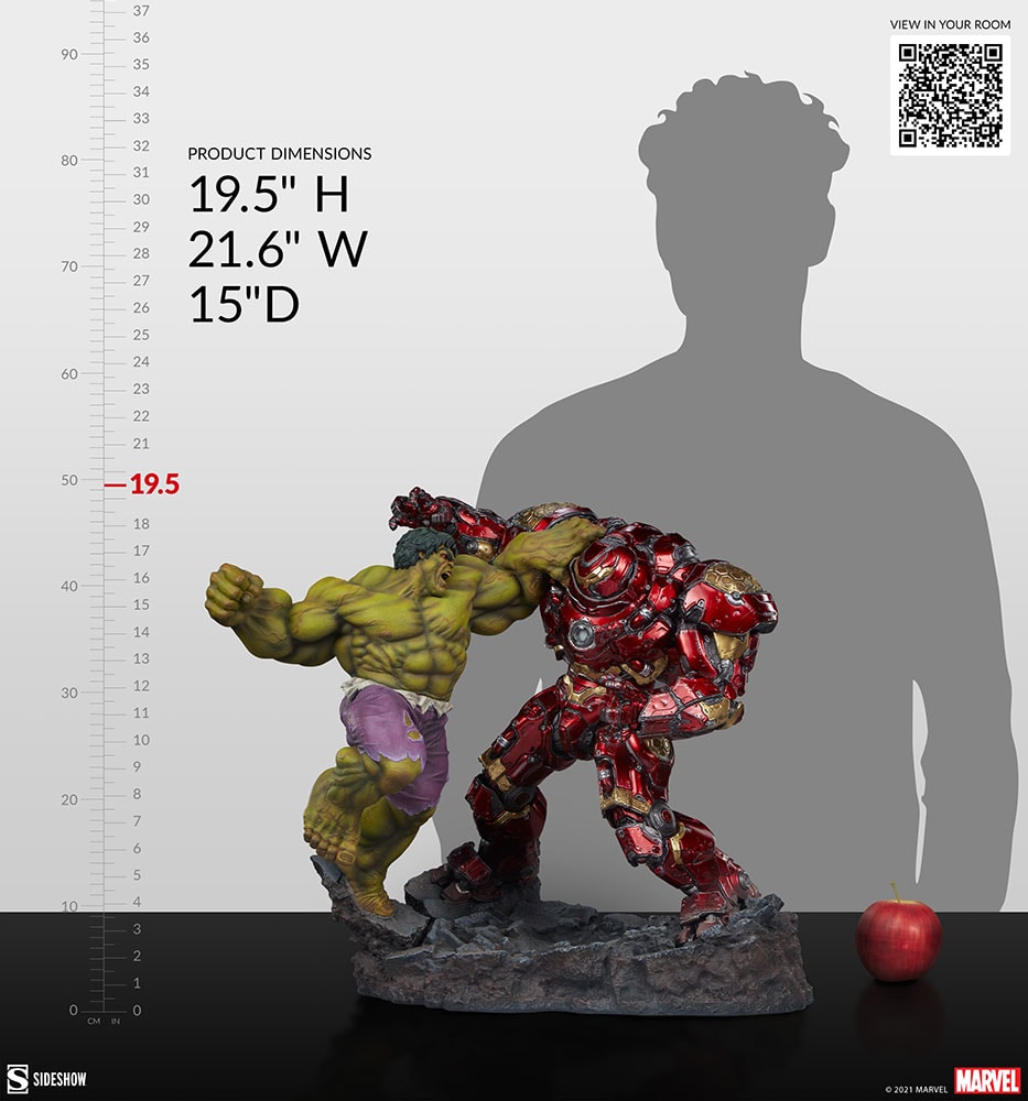 Marvel Hulk vs Hulkbuster Maquette  View 6