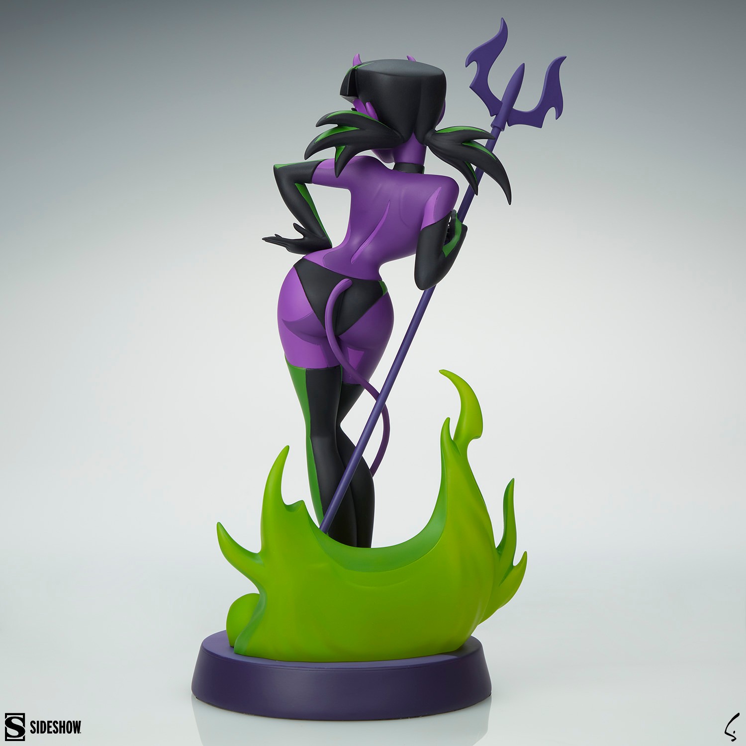 Shane Glines Devil Girl (Purple and Green Variant) Statues  (Prototype Shown) View 9